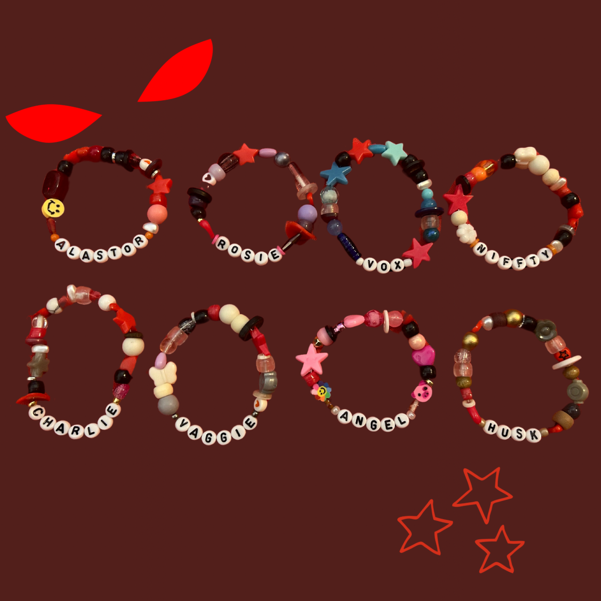 Hazbin Hotel Bracelet Set